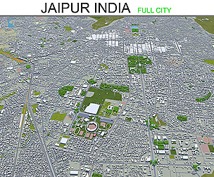 Jaipur City India 3D Model