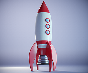 Cartoon Rocket PBR