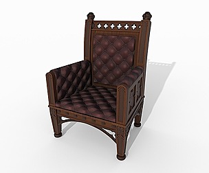 Victorian upholstered armchair