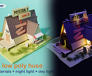 cute lowpoly home 01