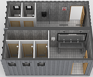 Container Public WC