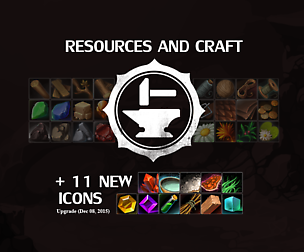 Resources and Craft Icon Pack