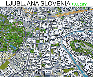 Ljubljana Slovenia City 3D Model