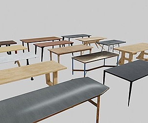 Rectangle Dining Tables Pack (Vol. 1)