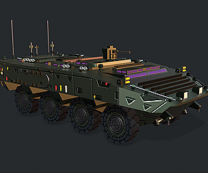 Armored Vehicle SCI FI GTK Wolf APC