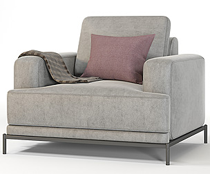 Modern sofa - one-seater comfort