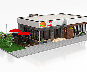 Drive Thru Fast Food Restaurant