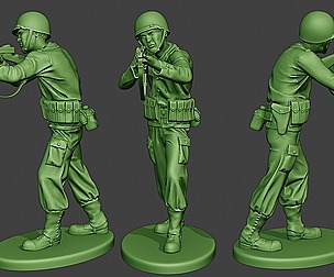 American soldier ww2 Shoot Stand2 A12