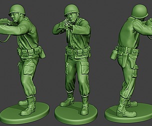American soldier ww2 Shoot Stand3 A12