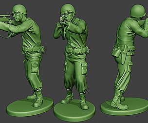 American soldier ww2 Shoot Stand4 A12