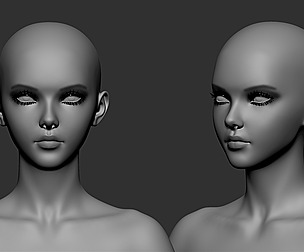 Final Fantasy Type Female base mesh