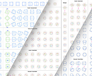 Drawing Practice Kit 1: Cube, Sphere, Cylinder