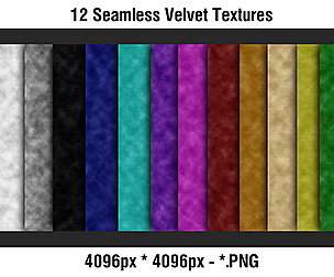 12 Seamless Velvet Textures - 4k Resolution