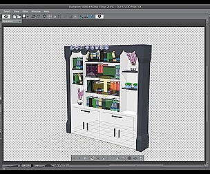 3D Material - Clip Studio Paint - bookcase 05