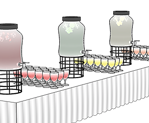 3D Material - CSP - table party 01 (beverage)