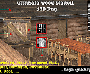 Ultimate Wood Stencil 170 PNG