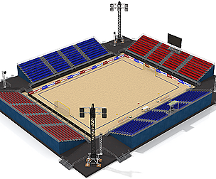 Beach Football Soccer Stadium