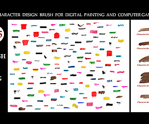 185+CHARACTER DESIGN BRUSH FOR DIGITAL PAINTING