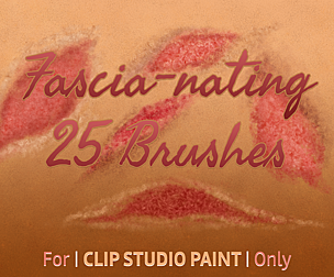 Fascia-nating — 25 Wound & Gore Brushes for Clip Studio Paint