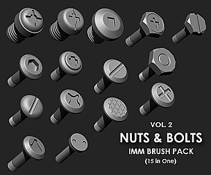 Nuts & Bolts IMM Brush Pack 15 in One Vol2