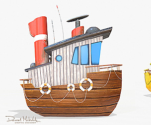 Cartoon Mini Boat