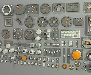 Industrial Kitbash - 2 - 105 pieces