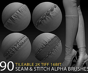 90 seam and stitch alpha brush bundle vol.4