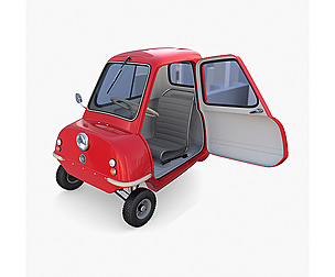 Peel P50 Red with interior and chassis