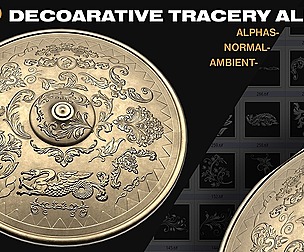 330 DECORATIVE TRACERY ALPHAS [ORNAMENTS]