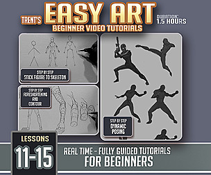 Easy Art Lessons 11-15 (Posing Characters)