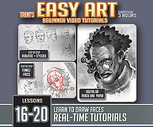 Easy Art Lessons 16-20 (Drawing Faces)