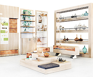 Mall -wooden set01