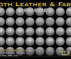 50 cloth Leather & Fabric Brushes ( Vol.04 )
