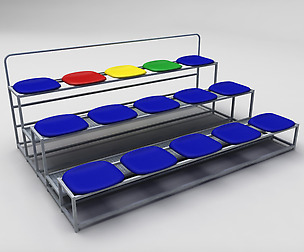 Stadium seating tribune small