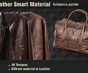 30 Leather Smart Materials PBR SPSM