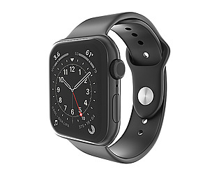 Apple Watch Series 6 44mm Gray Aluminum Black Band
