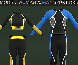 Woman And Man Sport Dress
