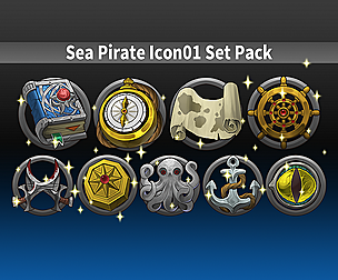 Sea Pirate Icon01 Set Pack