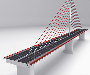 Suspended single bridge