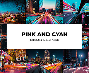 20 Pink and Cyan Lightroom Presets and LUTs