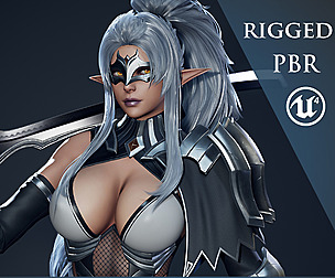 Dark Elf Blader - Game Ready