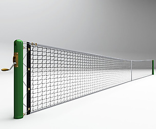 Tennis court net high detail