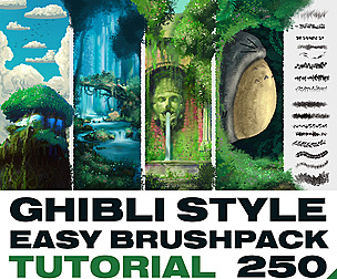 GHIBLI STYLE EASY BRUSH-PACK and how to use it