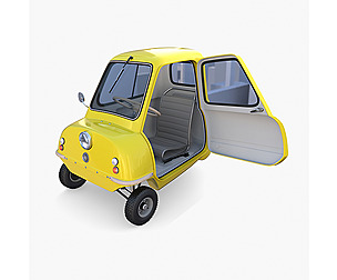 Peel P50 Yellow with interior and chassis