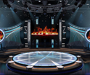 Virtual TV Studio Entertainment Set 5