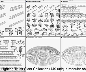 Stage Lighting Truss Giant Collection - 149  PCS
