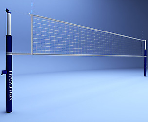 Volleyball net low poly
