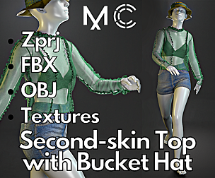 Marvelous Designer + Clo3d : Second-skin top