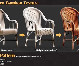 40 Woven Bamboo Texture