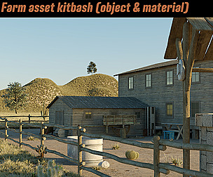 Farm asset kitbash